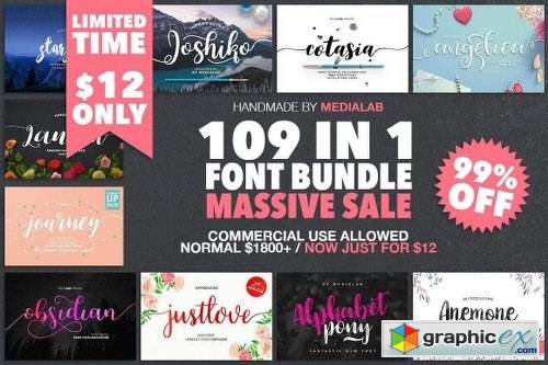 109 Professional Premium Fonts