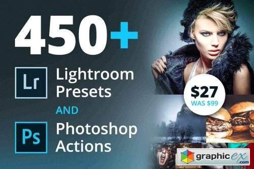450+ Lightroom Presets and Photoshop Actions
