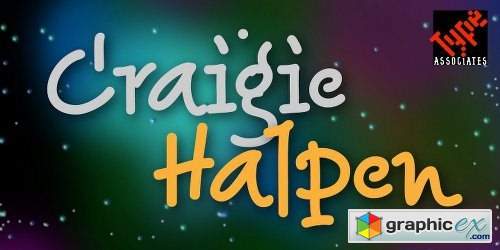 Craigie Halpen Font Family - 4 Fonts