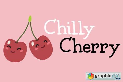 Chilly Cherry Font Family - 2 Fonts
