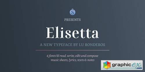 Elisetta Font Family - 6 Fonts