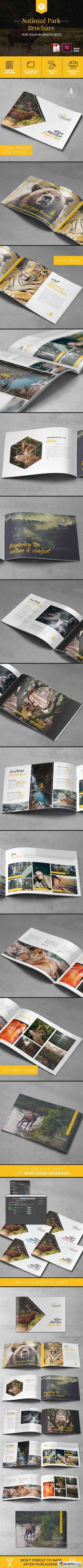 A5 National Park Brochure Template