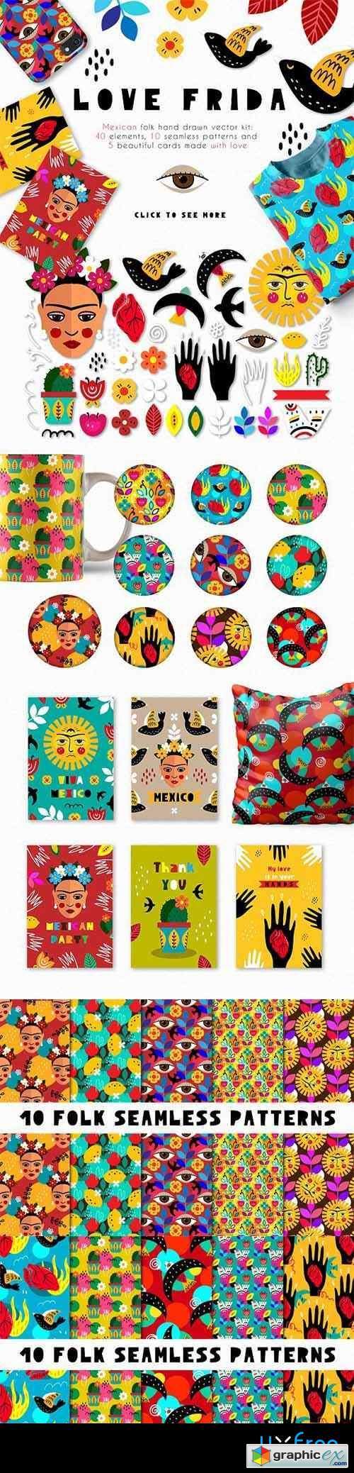 Love Frida - Mexican folk kit