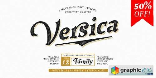 Versica Family - 12 Fonts