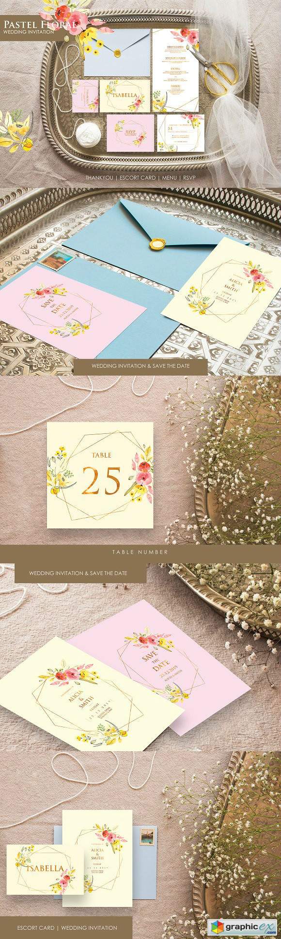 Pastel - wedding invitation Ac.18