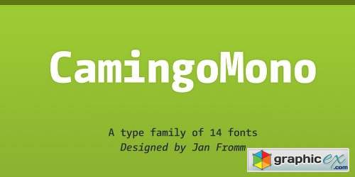 CamingoMono Font Family - 28 Fonts
