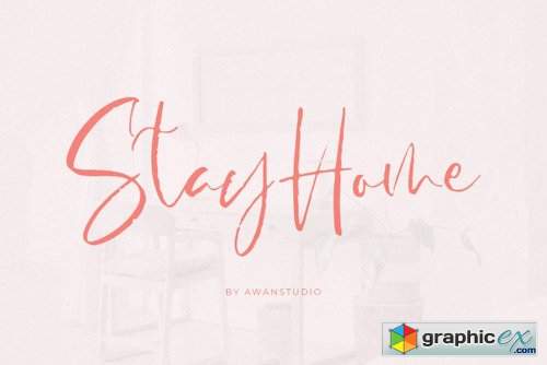 StayHome Font