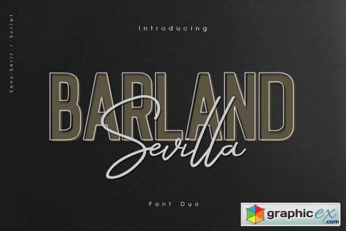 Barland Sevilla Font Duo Family - Fonts