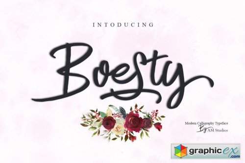 Boesty Script - 2 Fonts