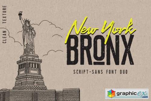 Newyork Bronx Sans-Script Duo DUO - 4 Fonts