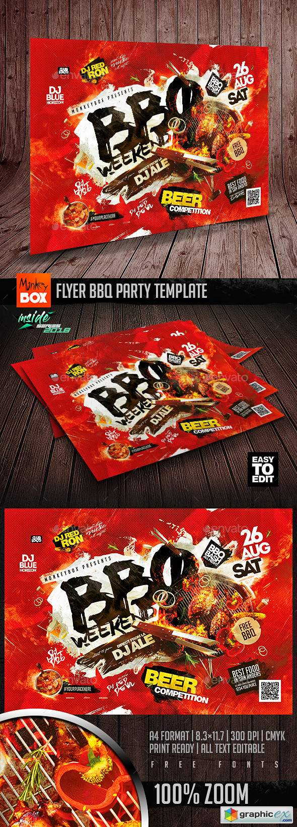 Flyer BBQ Party Template