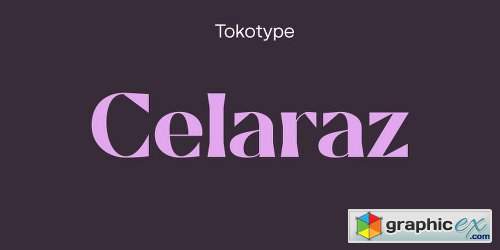 Celaraz Font Family - 8 Fonts