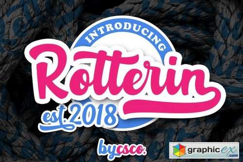 Rotterin Font Family - 2 Fonts