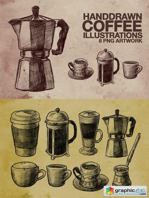Hand Drawn Coffee Illustrations