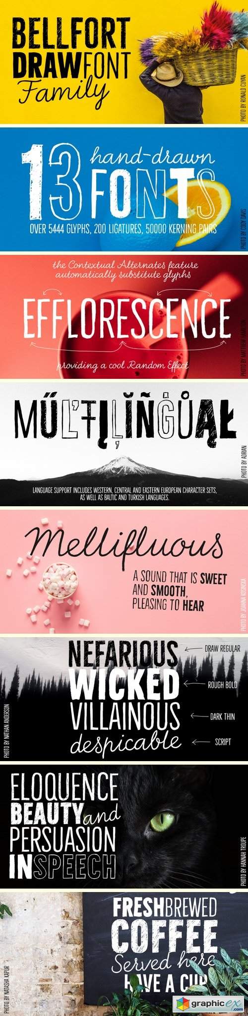 Bellfort Draw Font Family - 13 Fonts