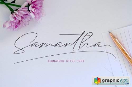 Samantha Font Family - 2 Fonts