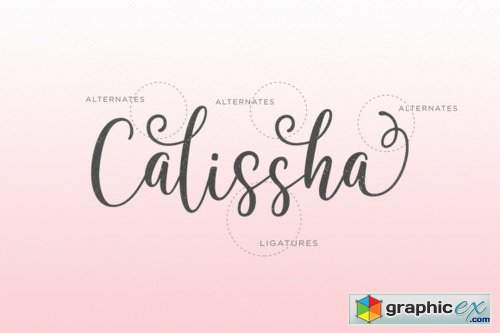Calissha Duo Font Family - 2 Fonts