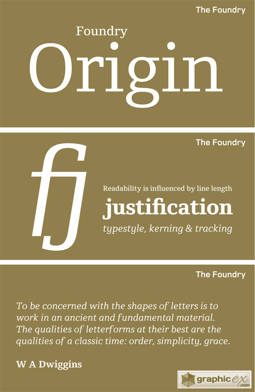 Foundry Origin Font Family
