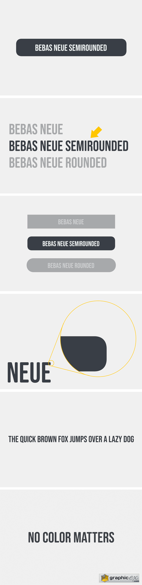 Bebas Neue SemiRounded Font