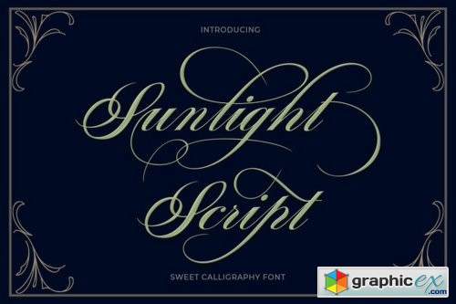Sunlight Script Font Family - 3 Fonts