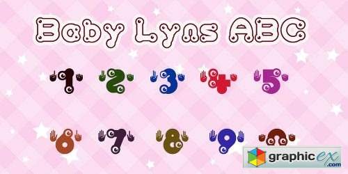 Baby Lyns ABC Font Family - 9 Fonts