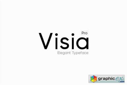 Visia Pro Font Family - 18 Fonts