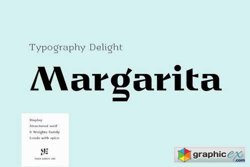 YE Margarita Font Family - 6 Fonts