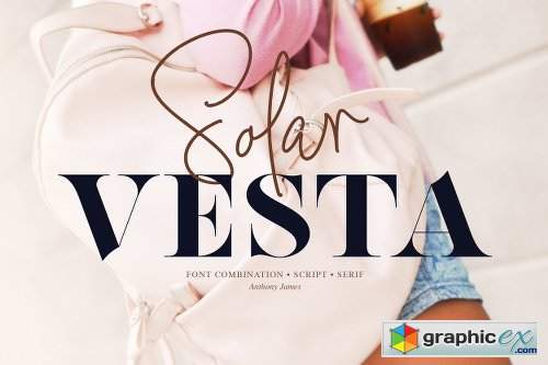 Solar Vesta | Font Collection - 2 Fonts
