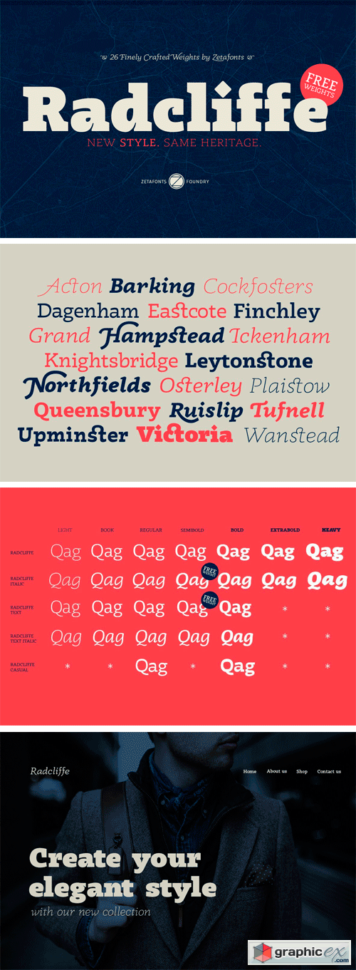 Radcliffe Font Family