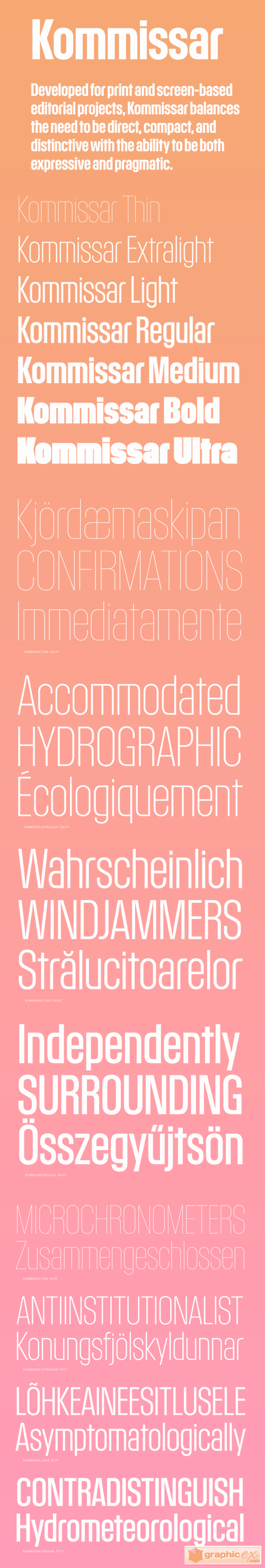 Kommissar Font Family