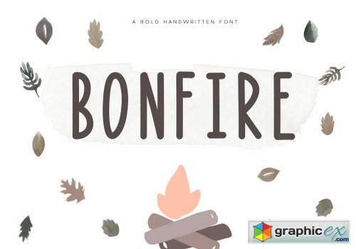 Bonfire - A Bold Handwritten Font