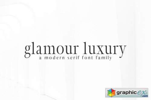 Glamour Luxury Family Font Family - 5 Fonts