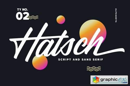 Hatsch Font Family - 2 Fonts