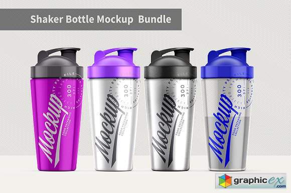 Shaker Bottle Mockup Bundle 2775130