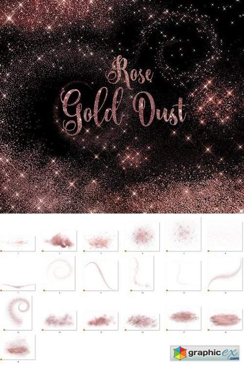 Rose Gold Dust Overlays