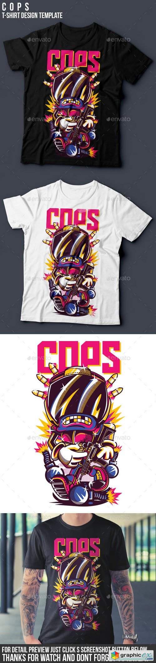C O P S T-Shirt Design