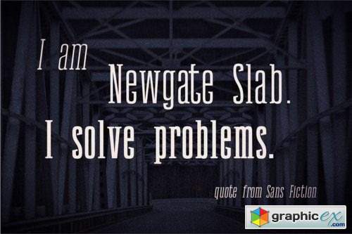 Newgate Slab Family Font Family - 6 Fonts