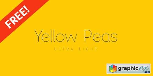 Yellow Peas Font Family - 4 Fonts