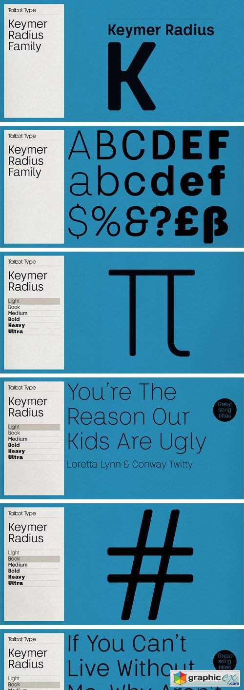 Keymer Radius Font Family