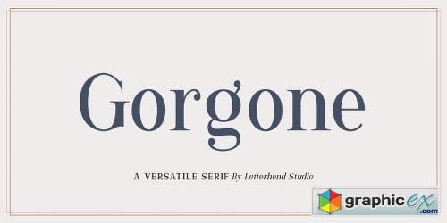 GorgoneFont Family - 4 Fonts