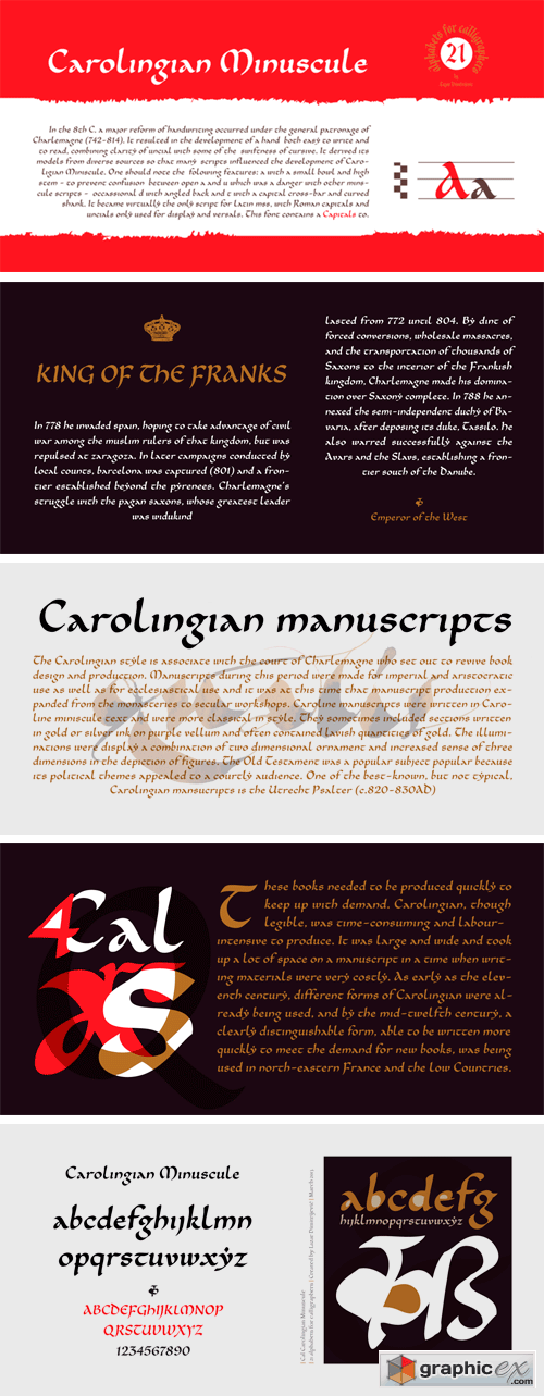Cal Carolingian Minuscule Font Family