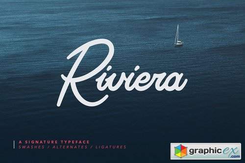 Riviera - Signature Font Riviera - Signature Font