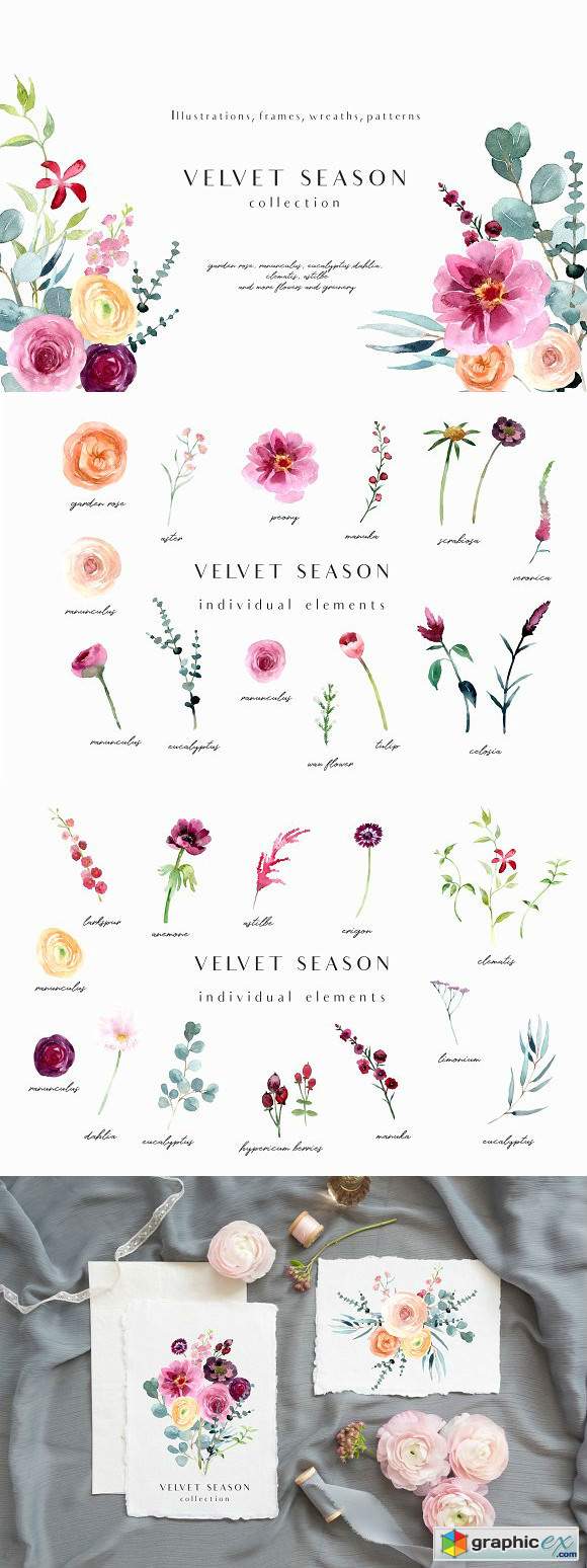 Velvet season - graphic set