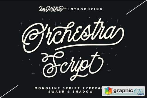 Orchestra Script - Monoline Typeface