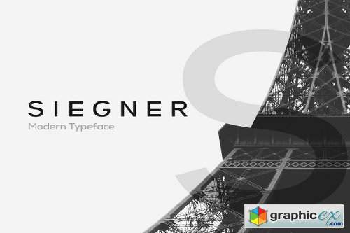 SIEGNER - Modern Typeface + WebFont