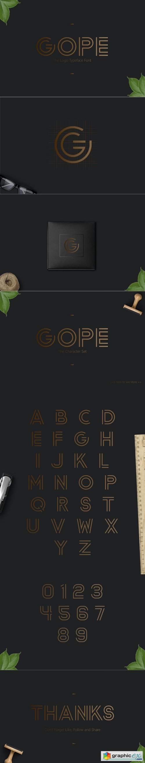 Gope Typeface