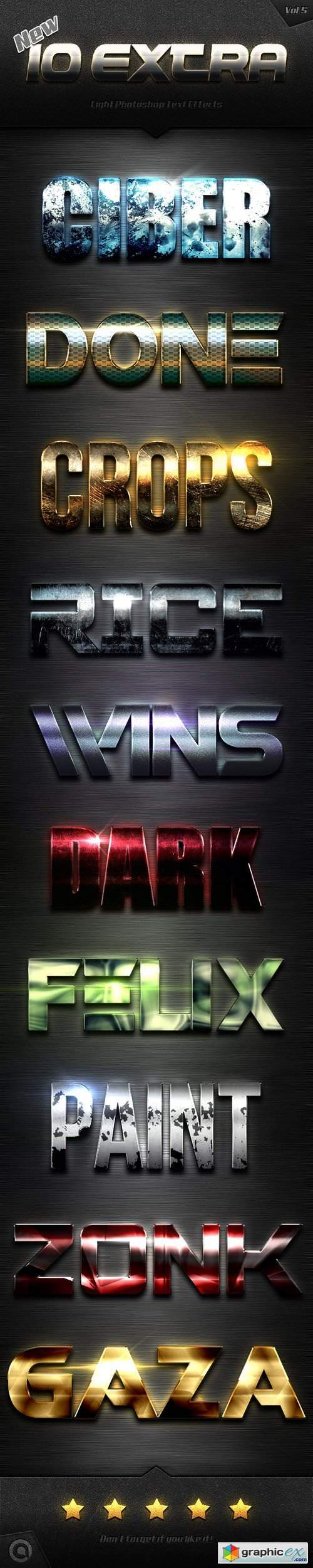New 10 Extra Light Text Effects Vol.5