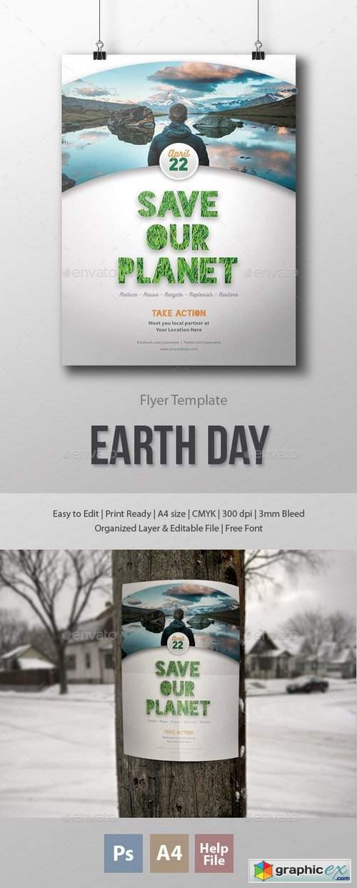 Earth Day Flyer/Poster Template