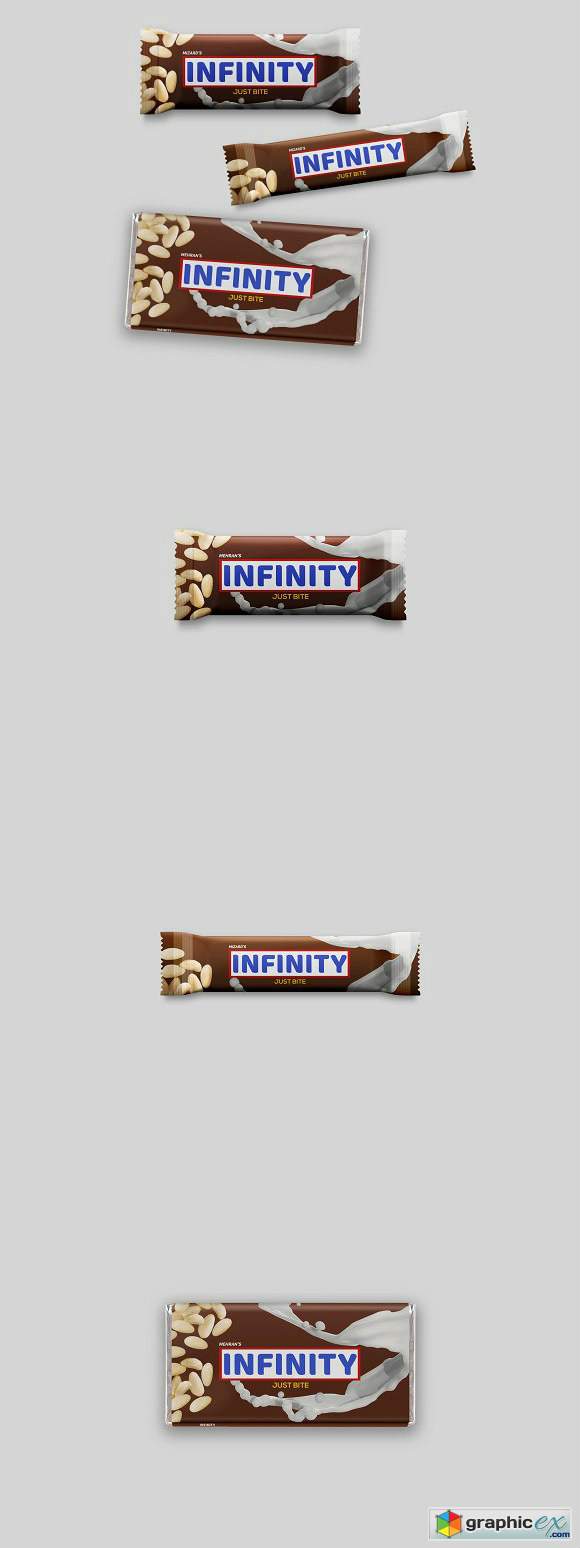 Chocolate Bars Packaging Mock-Up