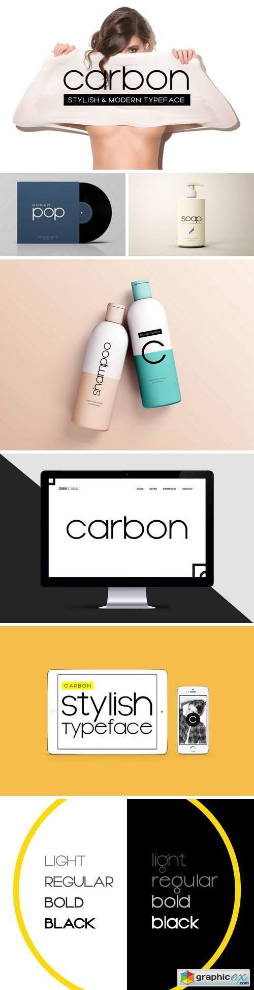 CARBON - Stylish Display Typeface